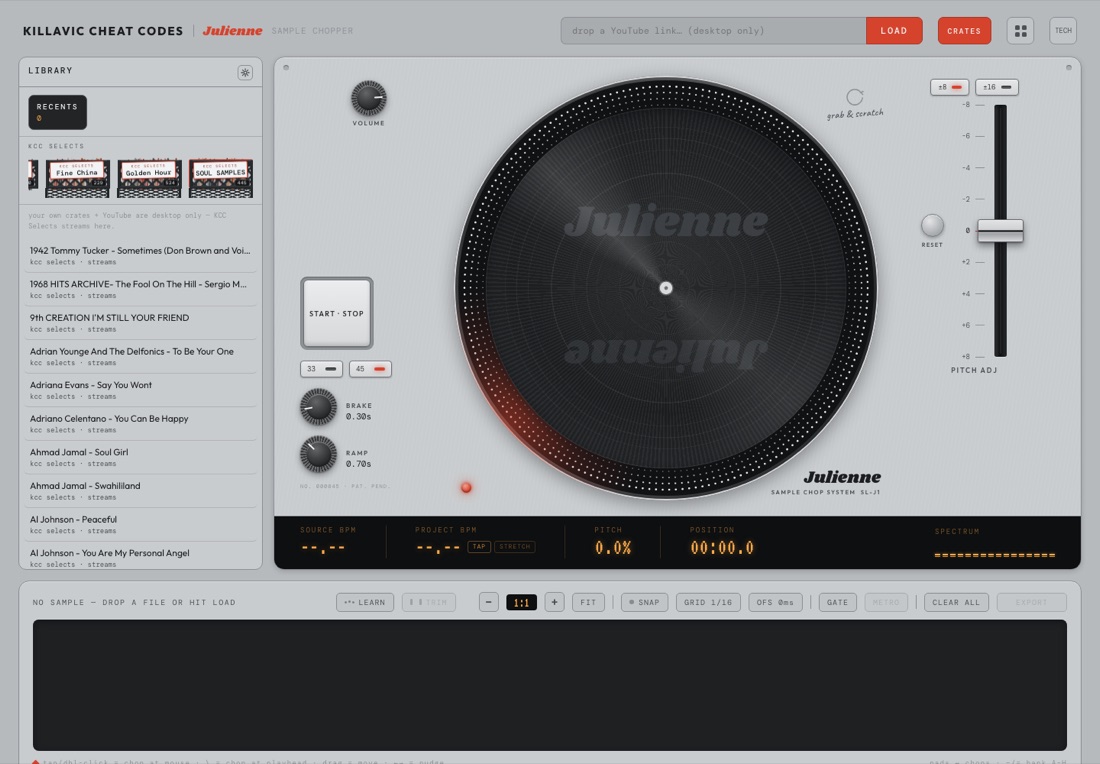 JULIENNE screenshot